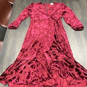 Red Velvet formal dress